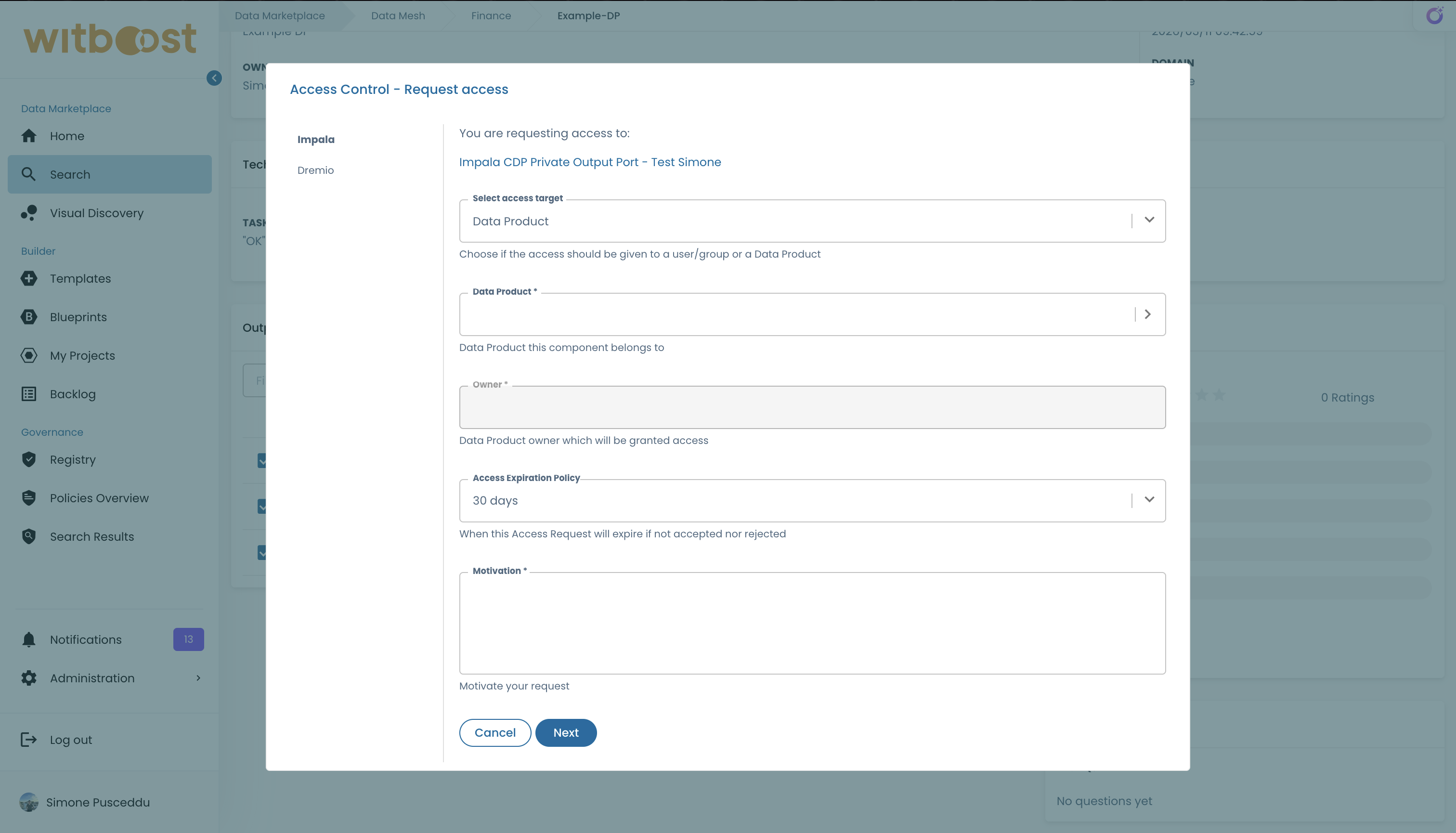 AccessRequestMultistepDialog