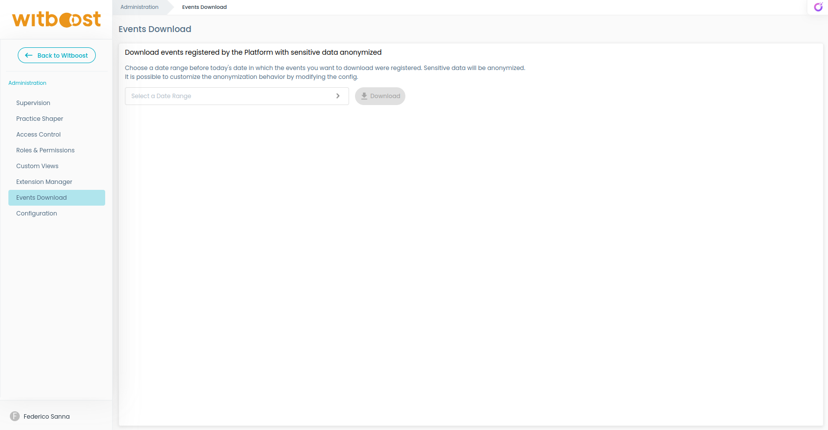 Events Download Page